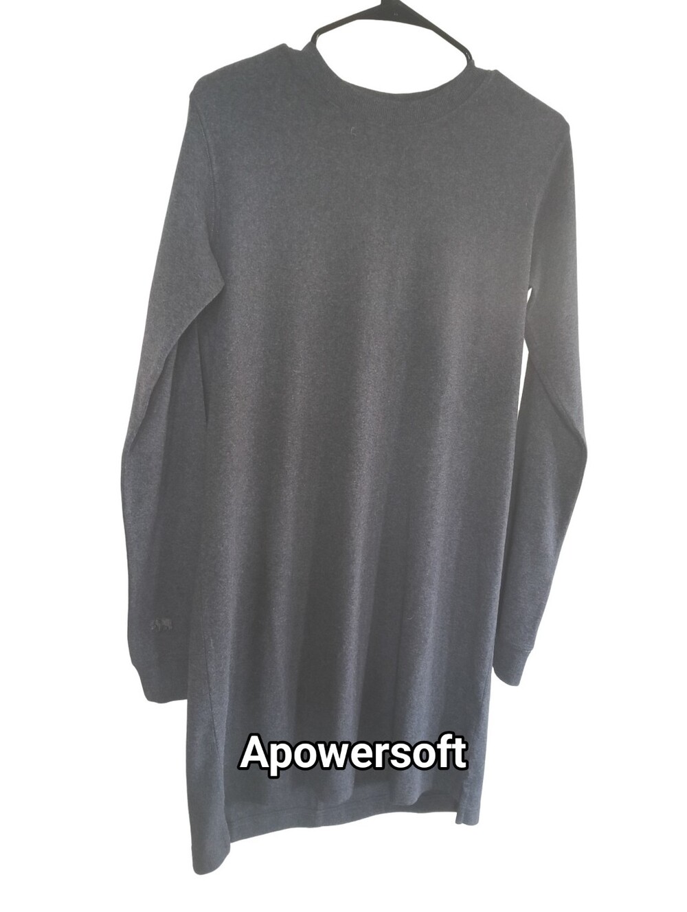 The Normal Brand Charcoal Crew Neck Mini Dress Sz M
